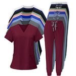 Fashionable Custom Logo Woven Short Sleeved Pharmacy Women Dental Medical Work Wear Nursing Hospital Uniforms Scrubs Sets