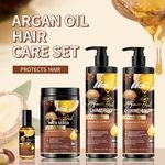 Private Label Natural Moroccan Nut Oil Hair Care Product Manufacturer Anti Hair Loss Hair Biotin Repair Shampoo Conditioner Set