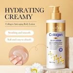 Wholesale 300g Collagen Body Lotion Moisturizing Refreshing Anti-aging Body Cream Lotion for Sadoer