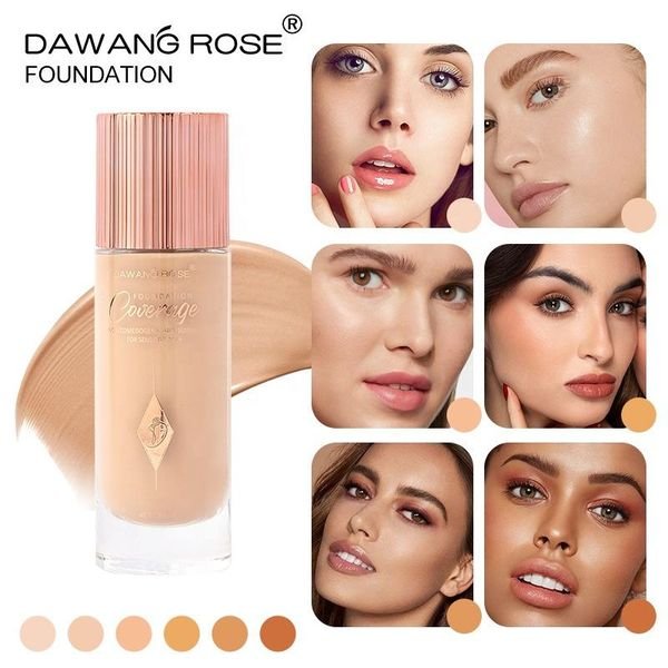 Natural Long-Lasting Water-Resistant Concealer Contouring Liquid Foundation Oil-Free Mineral Cream