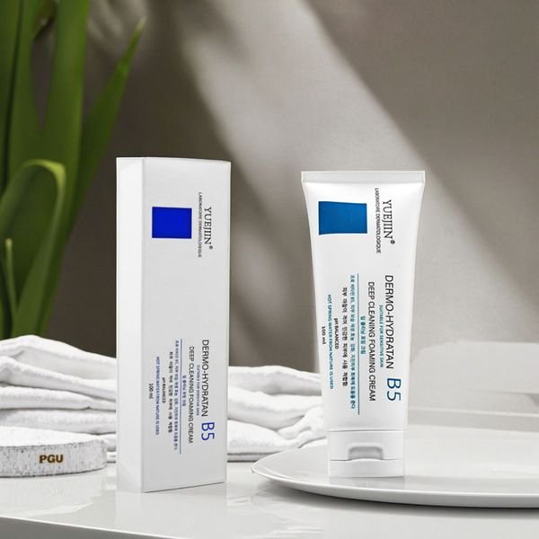 YUEJIIN Private Label B5 Facial Cleanser Salicylic Acid Face Cleanser Skin Care Moisturizing Provitamin B5 Face Wash