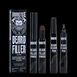 Beard Filler Pencil Low Moq Coverage Thickening Color 4-Tip Beard Pen Filler Lapiz Para Barba for Men's Beard Care