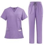 Nursing Uniform Sets For Women Men Scrubs Set Nurse Uniforms For Hospital Doctor Top & Pants With Multi Pocket