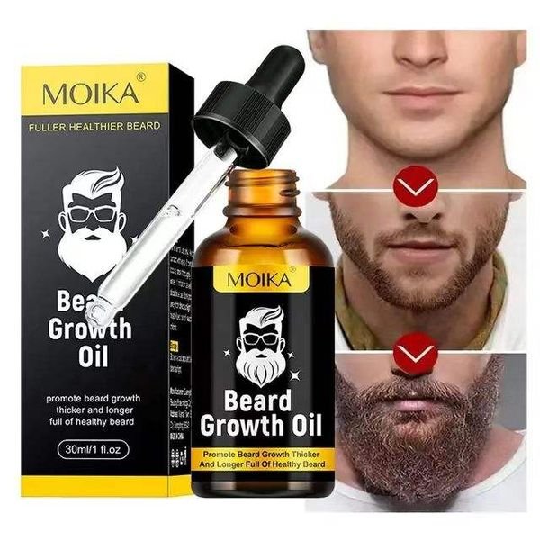 Wholesale Custom Private Label 2025 Best Seller Beard Care Natural Organic Beard Growth Oil for Men 30ml