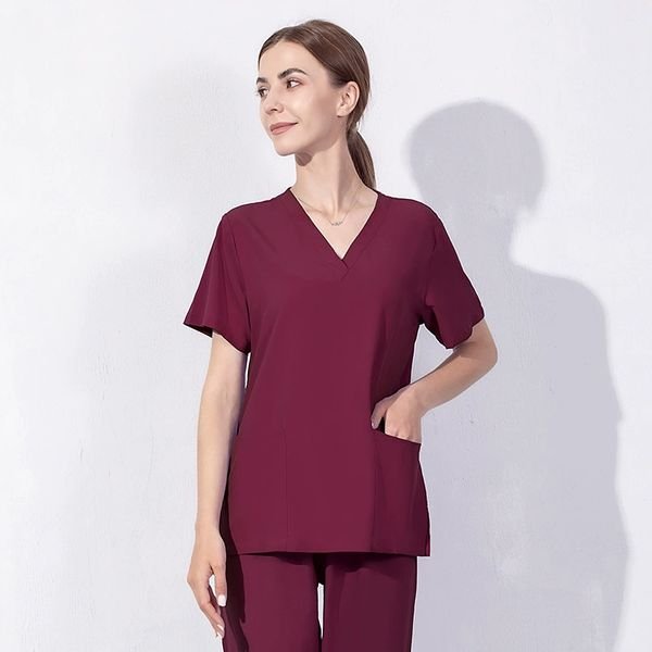 Nursing Uniform Sets For Women Men Fashion Scrubs Set Nurse Uniforms Hospital Doctor Quick-Drying Top Pants With Multi Pocket