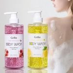 Organic Fruit Scrub Shower Gel Refreshing Deep Cleaning Moisturizing Whitening Exfoliating Body Scrub Fragrance Shower Gel